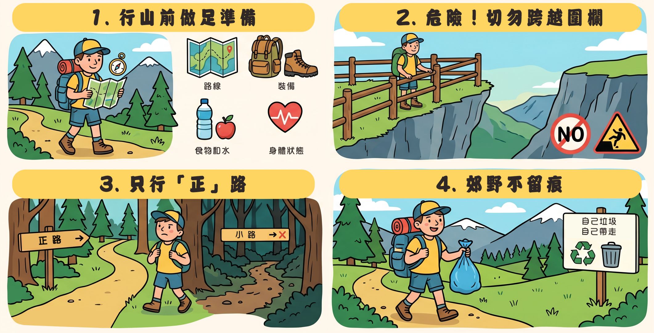 遊覽地質公園守則